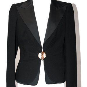 ROBERTO CAVALLI BLACK BLAZER SIZE 4